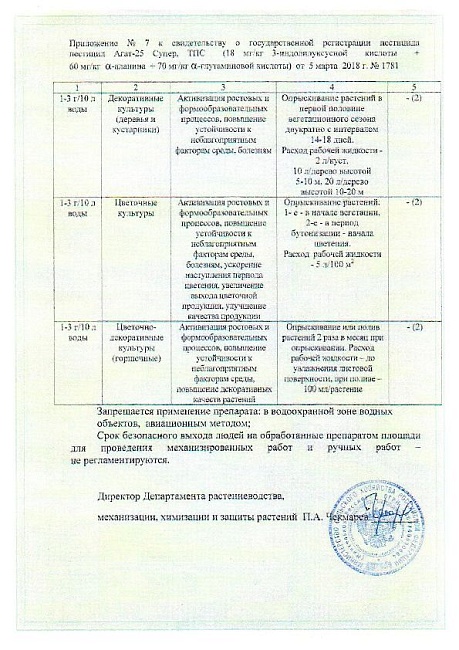 Агат, для защиты растений от болезней 3 мл 